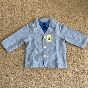 NWT Baby Gap Blazer Cotton Coat Jacket Boy Size 12-18 Months